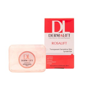 شوینده غیر صابونی (پن) تسکیندهنده و ضد قرمزی درمالیفت مخصوص پوستهای حساس مدل Rosaliift وزن 100 گرم