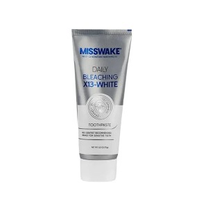 خمیر دندان میسویک مدل Bleaching X13-White با فرمول سفیدکننده قوی و حاوی فلوراید برای حذف لک و درخشان کردن دندان‌ها حجم ۷۵ میل