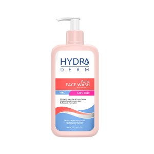 ژل شستشوی صورت هیدرودرم مدل Acne فاقد مواد صابونی و ضد جوش و آکنه حجم ۳۵۰ میل