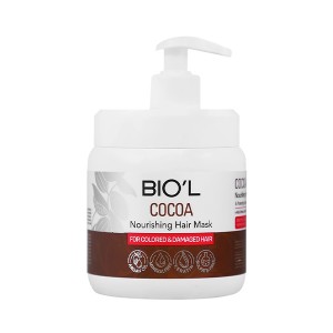 ماسک موی داخل حمام بیول مدل Cocoa حاوی روغن آرگان و کره کاکائو مناسب موهای رنگ شده و آسیب دیده حجم ۵۰۰ میل