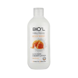 شامپو بدن کرمی بیول مدل Milky Honey حاوی پروتئین شیر و عسل مناسب پوست‌های خیلی خشک حجم ۴۰۰ میل