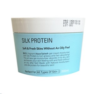 ژل کرم مرطوب کننده فاقد چربی دست و صورت بیول مدل Silk Protein حاوی پروتئین ابریشم هیدرولیز شده حجم ۲۰۰ میل