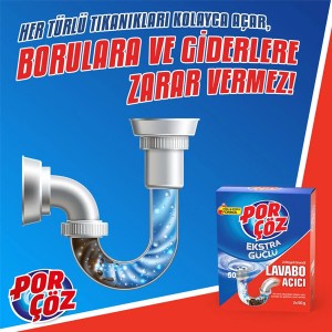 پودر لوله باز کن قوی پورچوز مدل Ekstra Güçlü بسته ۲ عددی ۵۰ گرمی