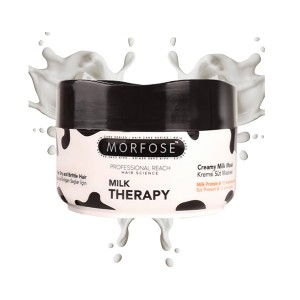 ماسک موی داخل حمام مورفوس مدل Milk Therapy حاوی پروتئین شیر و ۱۲ آمینو اسید حجم ۵۰۰ میل