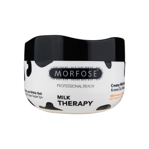 ماسک موی داخل حمام مورفوس مدل Milk Therapy حاوی پروتئین شیر و ۱۲ آمینو اسید حجم ۵۰۰ میل