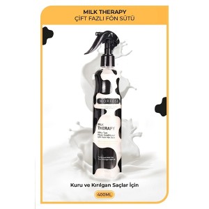 اسپری دوفاز مورفوس مدل Milk Therapy حاوی پروتئین شیر و ۱۲ آمینو اسید حجم ۴۰۰ میل (بدون نیاز به آبکشی)
