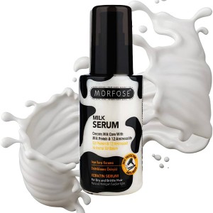 سرم مو ضد حرارت و ضد وز موروفس مدل milk theraoy حاوی کراتین  حجم 100 میل