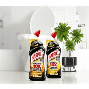 مایع جرمگیر و ضد عفونی کننده توالت و حمام هارپیک مدل Power Plus 10X حجم ۷۵۰ میل