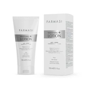 لوسیون روشن کننده و ضد پیری فارماسی مدل Whitening حاوی ویتامین E و C و نیاسینامید حجم ۱۵۰ میل