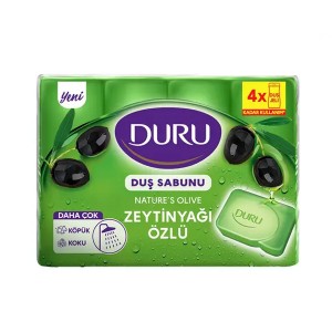 صابون گیاهی دورو مدل Olive Oil حاوی روغن زیتون طبیعی و گلیسیرین بسته ۴ عددی (۴ × ۱۵۰ گرم)