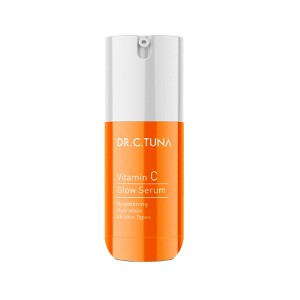 سرم روشن کننده و آبرسان فارماسی مدل Vitamin C Glow Serum حاوی ویتامین C و هیالورونیک اسید حجم ۳۰ میل