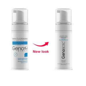 فوم شستشو صورت فاقد صابون و پارابن ژنو بایوتیک حاوی آلوئه ورا مناسب پوست خشک و حساس حجم ۱۵۰ میل