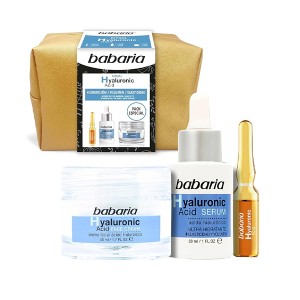 پک سه عددی آبرسان باباریا مدل Hyaluron حاوی سرم، کرم و آمپول هیالورونیک اسید