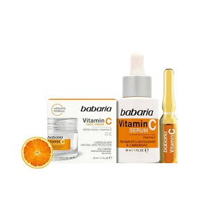 پک سه عددی روشن کننده و ضد لک  باباریا مدل vitamin c به همراه کیف