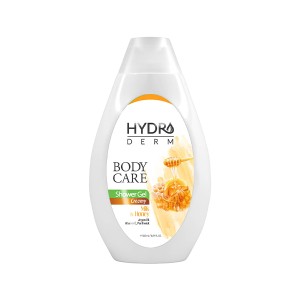 شامپو بدن کرمی هیدرودرم حاوی عصاره شیر و عسل PH متعادل حجم ۵۰۰ میل