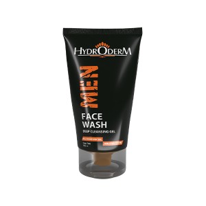 ژل شستشو صورت آقایان هیدرودرم فاقد چربی و مواد صابونی کنترل کننده سبوم حجم ۱۵۰ میل