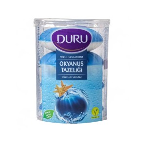 صابون کرمی دورو مدل لیوانی (دو رنگ) با رایحه اقیانوس بسته ۴ عددی وزن ۴۰۰ گرم