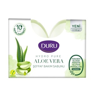 صابون نرم کننده دورو حاوی مرطوب کننده با عصاره آلوئه ورا بسته ۲ عددی وزن ۲۷۰ گرم