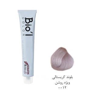 رنگ موی دائمی بیول مدل Professional حاوی کراتین و روغن آرگان حجم ۱۰۰ میل