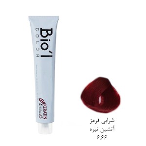 رنگ موی دائمی بیول مدل Professional حاوی کراتین و روغن آرگان حجم ۱۰۰ میل