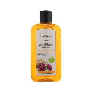 شامپو تقویت کننده و ضد ریزش دیپ سنس حاوی روغن آملا و عصاره جینسینگ مناسب انواع مو حجم ۲۰۰ میل