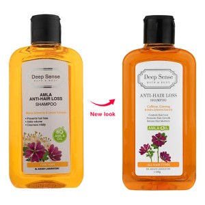 شامپو تقویت کننده و ضد ریزش دیپ سنس حاوی روغن آملا و عصاره جینسینگ مناسب انواع مو حجم ۲۰۰ میل