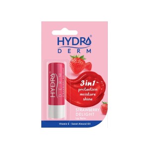 بالم لب مرطوب کننده و محافظت کننده هیدرودرم حاوی ویتامین E با رایحه توت فرنگی وزن ۴.۵ گرم