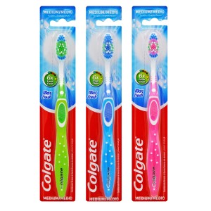 مسواک کلگیت مدل Max Fresh برس مدیوم دارای پاک کننده زبان (تنوع رنگی رندوم)