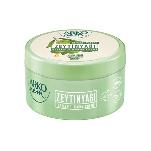 کرم مرطوب کننده کاسه‌ای آرکو حاوی روغن زیتون طبیعی مناسب دست، صورت و بدن حجم ۲۵۰ میل