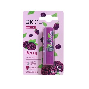 بالم لب نرم کننده بیول مدل Berry حاوی شی باتر و ویتامین E با فاکتور حفاظتی SPF15 وزن ۴ گرم