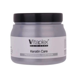 ماسک مو فاقد سولفات ویتاپلکس مدل Keratin Care ترمیم کننده و محافظ موهای کراتینه حجم ۵۰۰ میل