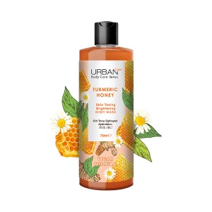 شامپو بدن روشن کننده اوربن کر Turmeric Honey با رایحه عسل و زردچوبه حجم ۷۵۰ میل