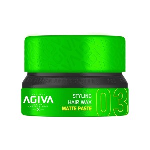 واکس مو آگیوا مدل Matte Paste شماره 03 با فینیش مات خاک‌رسی و بافت‌دهی قوی حجم ۱۵۵ میل
