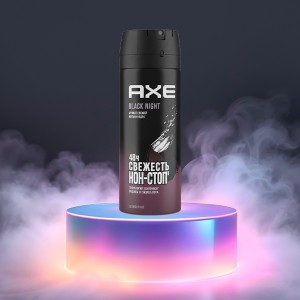 اسپری ضد تعریق ۴۸ ساعته مردانه آکس مدل Black Night با رایحه گرم و تکنولوژی ضد بو حجم ۱۵۰ میل