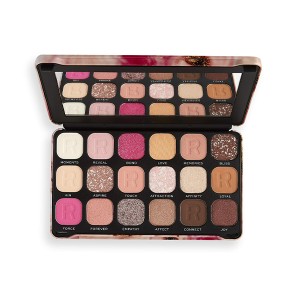 پالت سایه چشم ۱۸ رنگ رولوشن مدل Forever Flawless با پیگمنت غنی و بسته‌بندی فلزی وزن هر سایه ۱.۱ گرم