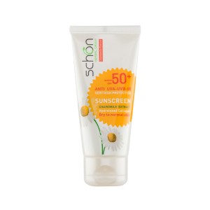 کرم ضد آفتاب بی‌رنگ شون با فینیش طبیعی و آبرسان قوی حاوی عصاره بابونه حجم ۵۰ میل