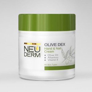 کرم نئودرم مدل Olive Dex با خاصیت بازسازی‌کننده عمقی و استحکام‌بخش ناخن با روغن زیتون حجم ۱۵۰ میل