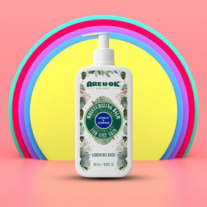 بالم بدن آر یو اوکی حاوی آرژنین و آلانتوئین مناسب پوست های چرب  با خاصیت آبرسانی و ترمیم‌کننده بافت پوست حجم ۳۵۰ میل