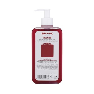 ژل شستشو صورت آر یو اوکی مناسب پوست های چرب و دارای آکنه حاوی اسید سالسیلیک و عصاره گریپ فروت با خاصیت کنترل چربی و آنتی‌باکتریال حجم ۴۰۰ میل