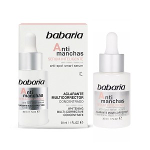 سرم ضد لک و روشن کننده باباریا مدل Anti Manchas مناسب انواع پوست با خاصیت از بین برنده لکه های تیره و یکنواخت کننده رنگ چهره حجم ۳۰ میل