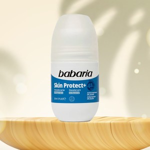 رول ضد تعریق ۴۸ ساعته زنانه باباریا مدل +Skin Protect با ویژگی فاقد الکل و آنتی باکتریال حجم ۵۰ میل