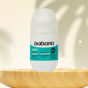 رول ضد تعریق ۴۸ ساعته زنانه باباریا مدل Cero  با ویژگی فاقد نمک آلمینیوم و پارابن حجم ۵۰ میل