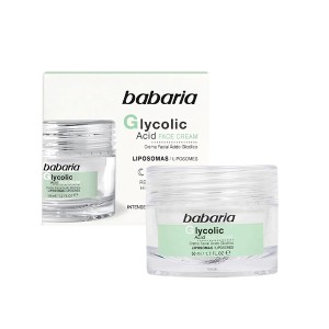 کرم لایه بردار آبرسان و بازسازی کننده پوست باباریا مدل Glycolic Acid مناسب شب با ویژگی لایه بردار ملایم و جوانساز حجم ۵۰ میل