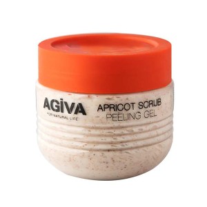 ژل اسکراب لایه‌بردار آگیوا مدل APRICOT SCRUB PEELING مناسب انواع پوست پاکسازی عمیق با عصاره طبیعی زردآلو حجم ۳۵۰ میل