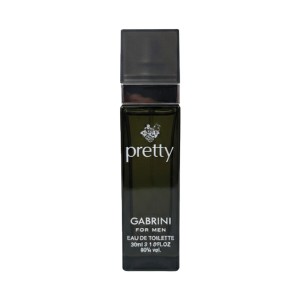 ادو تویلت مردانه گابرینی مدل PRETTY-12 رایحه BLACK CODE با نت‌های گرم و تلخ ادویه‌ای حجم ۳۰ میل