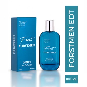 ادوتویلت مردانه گابرینی مدل FORSTMEN با رایحه خنک، مرکباتی و چوبی-خاکی حجم ۱۰۰ میل