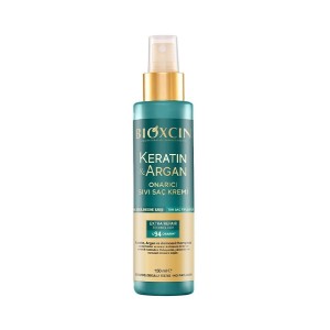 اسپری ترمیم‌کننده مو بیوکسین مدل KERATIN & ARGAN با تکنولوژی EXTRA REPAIR حاوی آمینواسید حجم ۱۵۰ میل