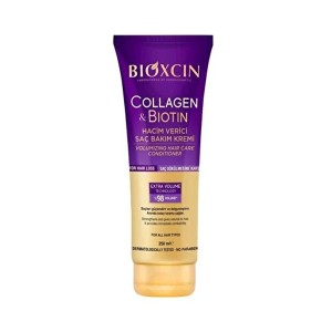 کرم موی حجم‌دهنده و نرم‌کننده بیوکسین مدل COLLAGEN & BIOTIN با تکنولوژی EXTRA VOLUME حاوی ترکیبات ضد ریزش حجم ۲۵۰ میل