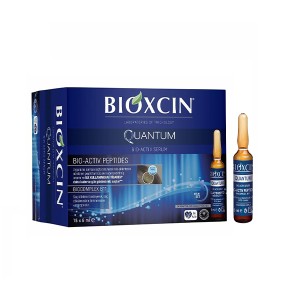سرم تقویت‌کننده و ضخیم‌کننده مو بیوکسین مدل QUANTUM BIO-ACTIV حاوی ۱۸ نوع آمینواسید و کمپلکس B11 حاوی 15 عدد ویال 6 میل