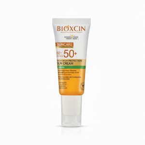 پک دو عددی ضد آفتاب صورت و بدن بیوکسین مدل SUN CARE VERY HIGH PROTECTION با SPF50 حاوی کلاژن و هیالورونیک اسید